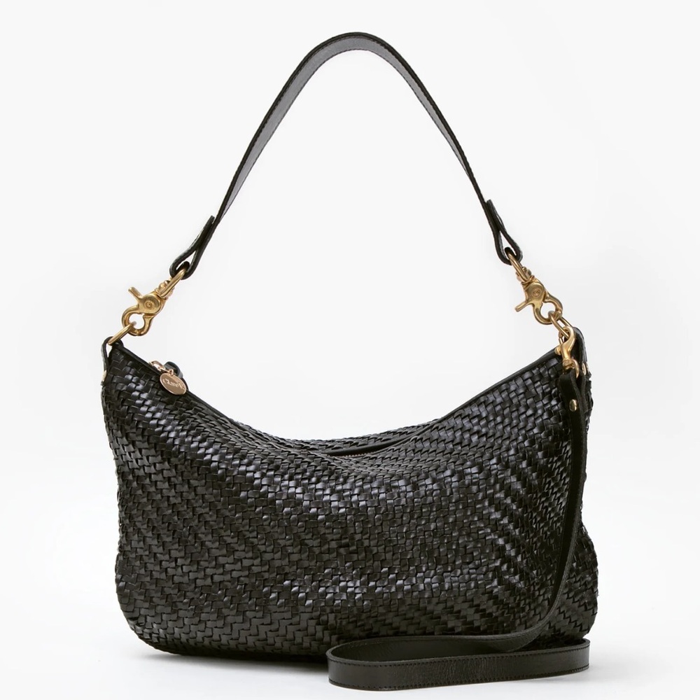 Clare V - Morten Messenger Bag, Black Zig Zag